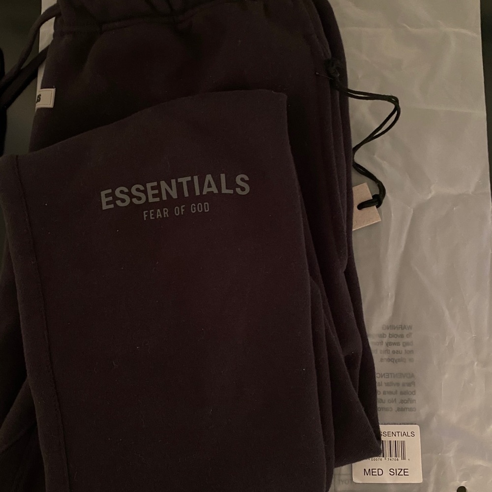 SOLD: FOG Essentials Black Sweats